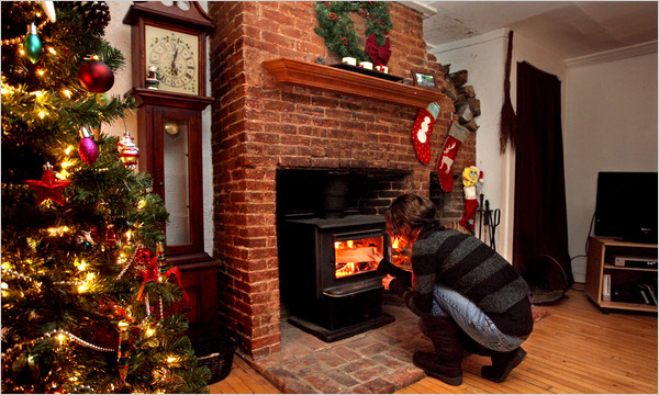 An energy-efficent wood-burning stove. Via NYT. 